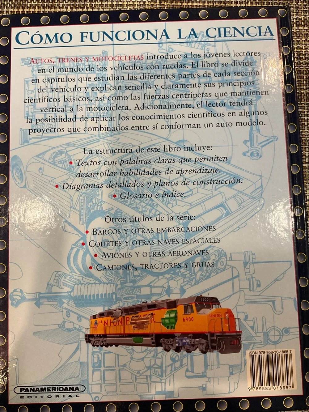 Autos Trenes y Motocicletas - Libro Infantil Educativo-Aviones NWT